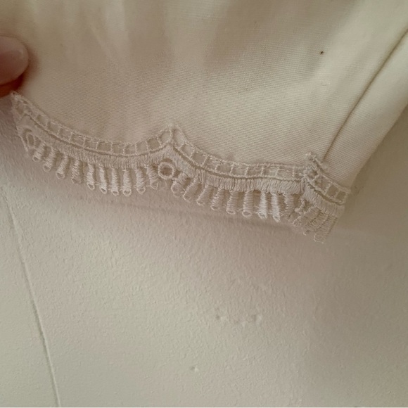 Vintage Cream Button-Front Mini Dress - Picture 3 of 10